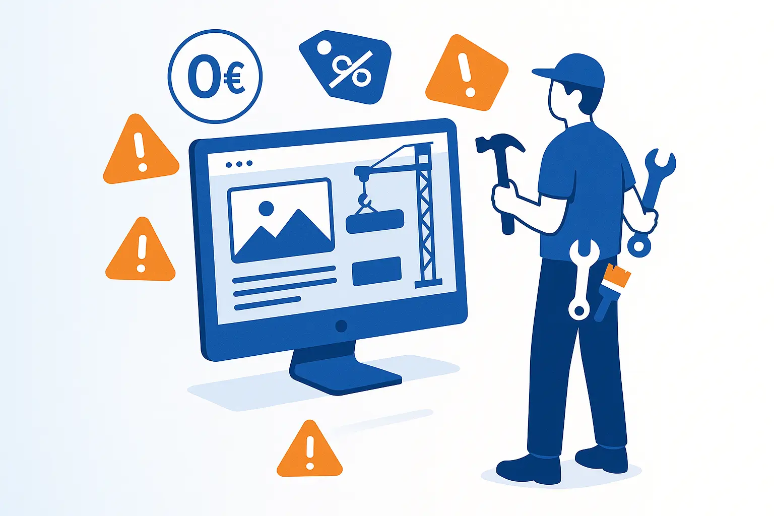 Site web artisan gratuit : les vraies options en 2026 (et leurs pièges)