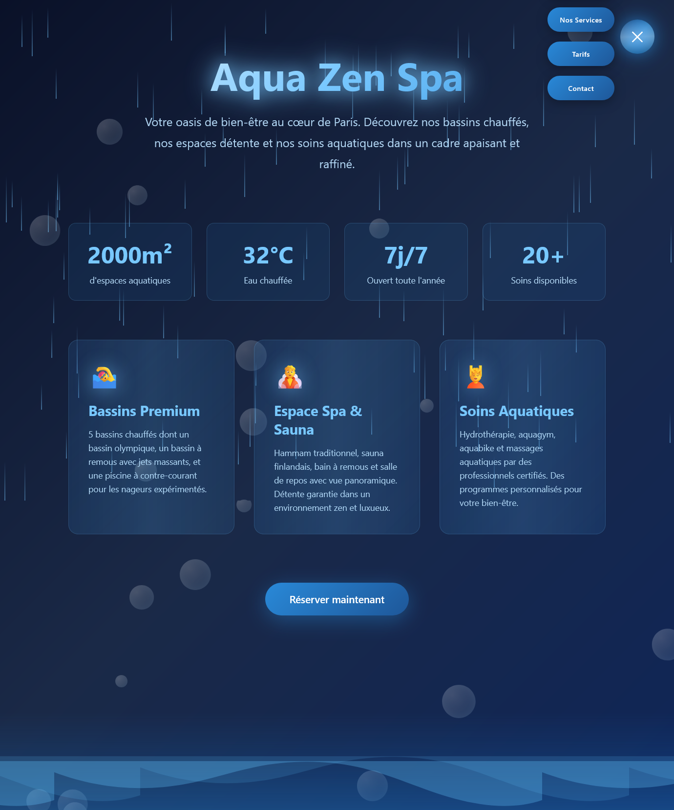 Site vitrine Aqua Zen spa